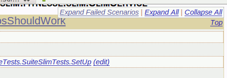 New look of the Expand / Collapse control with the Expand Failed Scenarios link